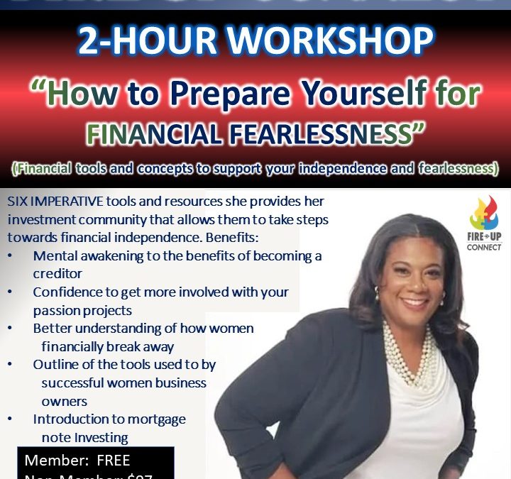 Online Workshop: How To Prepare Yourself For FINANCIAL FEARLESSNESS by Jasmine Willois